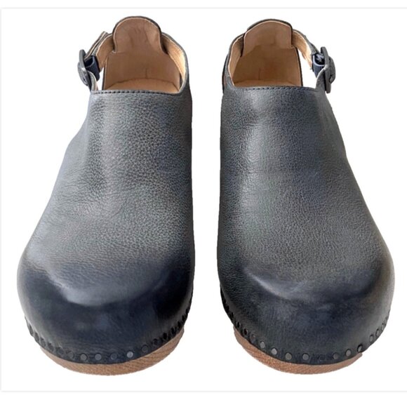 NEW DANSKO SASSY CLOGS GREY SLATE MILLED BURNISHED LEATHER SHOES WOMENS 40 9 9.5 - Picture 12 of 13